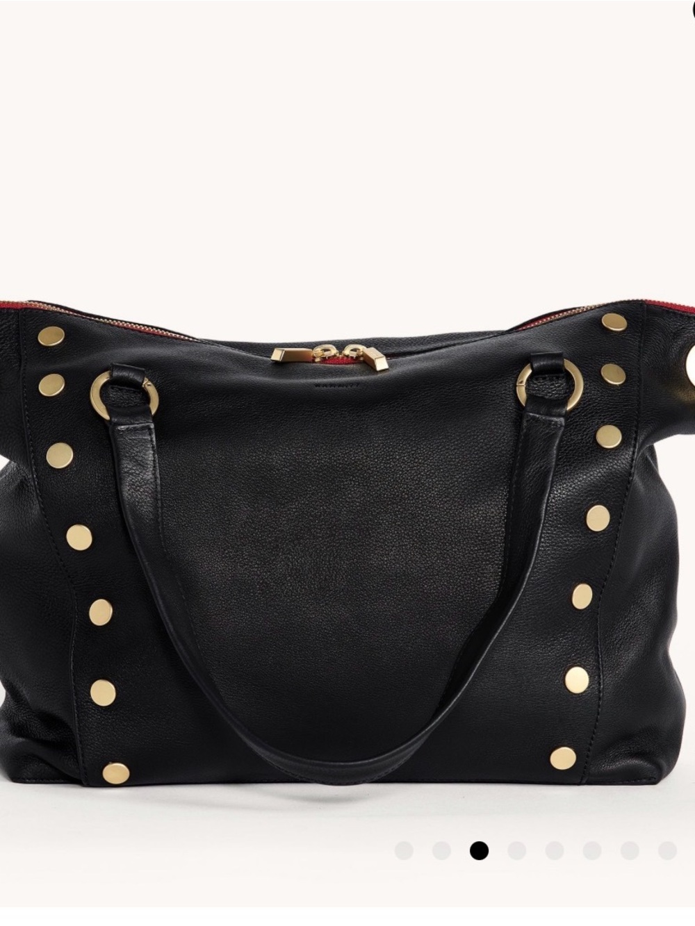 Hammitt Black Crossbody Bag with Red Interior